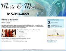 Tablet Screenshot of lasallecounty-music-n-more.com